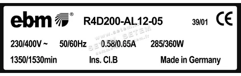 0004105119-MOTOTURBINE EBMPAPST R4D200-AL12-05 3