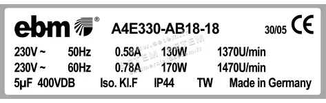 0004105136-MOTOHELICE EBMPAPST A4E330-AB18-09 3