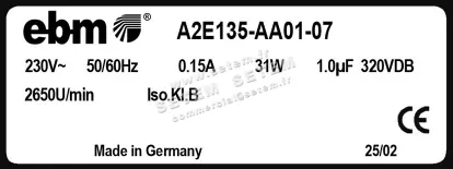 0004105146-MOTOHELICE EBMPAPST A2E135.AA01.07 2