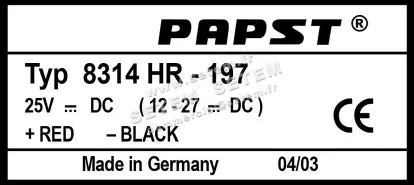 0004105150-MOTOHELICE EBMPAPST 8314HR197 2