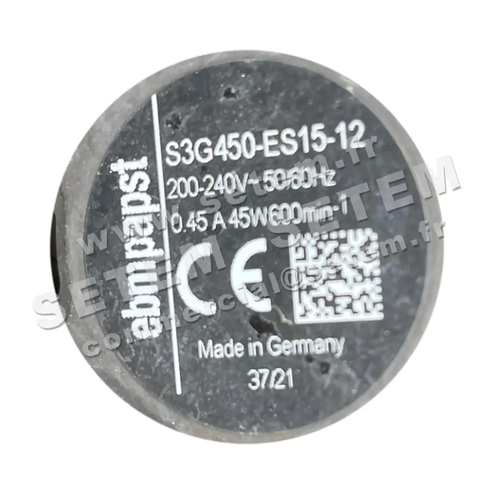 0004105178-VENTILATEUR EBM-PAPST S3G450-ES15-12 2