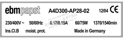 0004105192-MOTOHELICE EBMPAPST A4D300.AP28.02 3