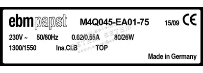 0004105209-MOTEUR EBMPAPST M4Q045.EA01.75 3