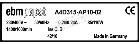 0004105219-MOTOHELICE EBMPAPST A4D315.AP10.02 3