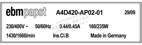0004105221-MOTOHELICE EBMPAPST A4D420-AP02-01 3