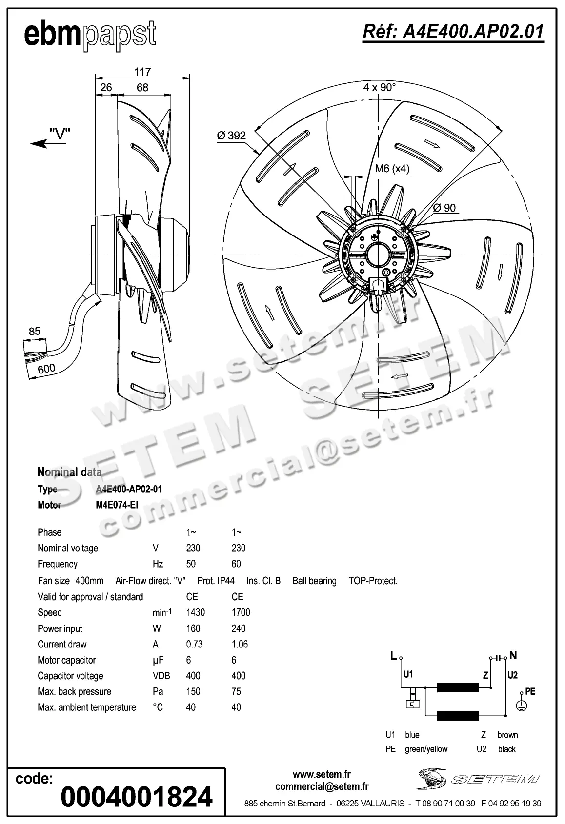 0004105241-MOTOHELICE EBMPAPST A4E400-AP02-01 3