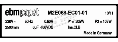 0004105252-MOTEUR EBMPAPST M2E068.EC01.01 3