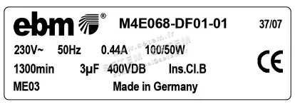 0004105257-MOTEUR EBMPAPST M4E068.DF01.01 3