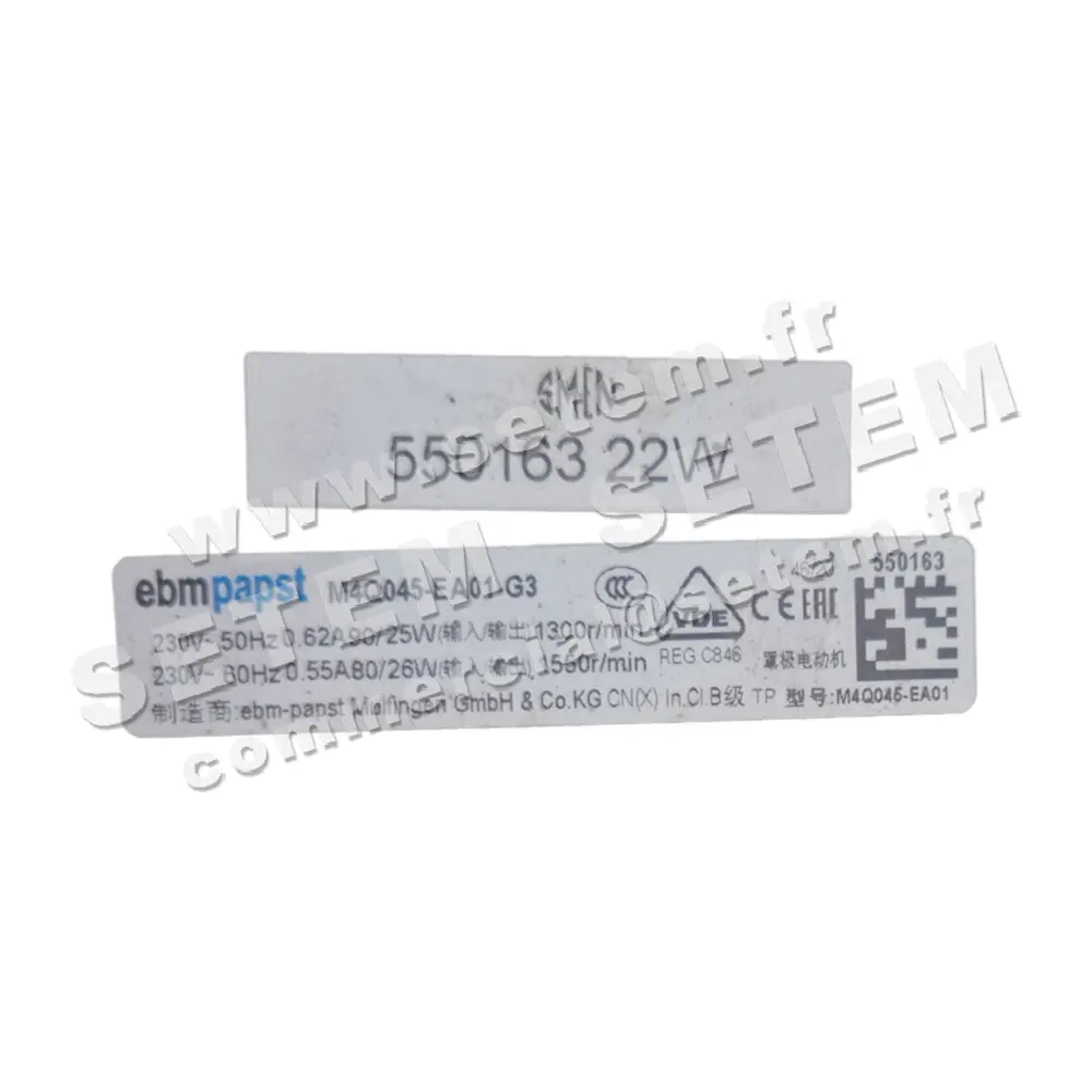 0004105267-MOTEUR EBMPAPST M4Q045.EA01.G3 3