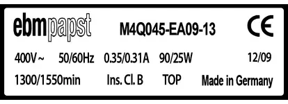 0004105268-MOTEUR EBMPAPST M4Q045.EA09.13 3