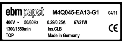 0004105269-MOTEUR EBMPAPST M4Q045.EA13.G1 3