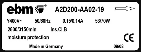 0004105273-MOTOHELICE EBMPAPST A2D200.AA02.19 2