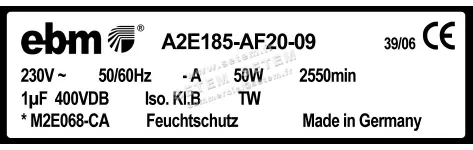 0004105281-MOTOHELICE EBMPAPST A2E185.AF20.09 3