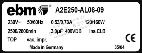 0004105282-MOTOHELICE EBMPAPST A2E250.AL06.09 2