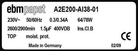 0004105310-MOTOHELICE EBMPAPST A2E200.AI38.01 3