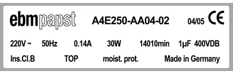 0004105328-MOTOHELICE EBMPAPST A4E250.AA04.02 3