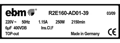 0004105355-MOTOTURBINE EBMPAPST R2E160.AD01.39 3