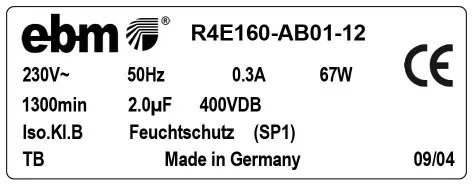 0004105391-MOTOTURBINE EBMPAPST R4E160.AB01.12 4