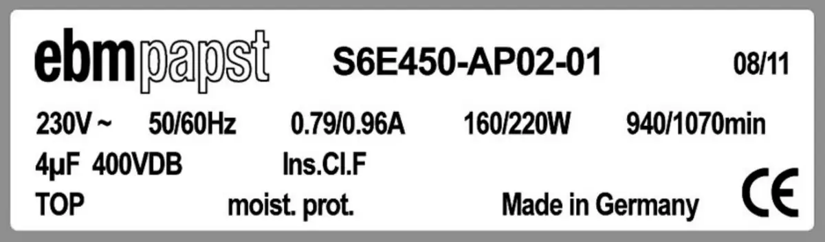 0004105395-MOTOTURBINE EBMPAPST R4E280.AD08.11 3