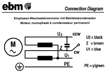 0004105439-MOTEUR EBMPAPST KM4050/2-305AAE 4