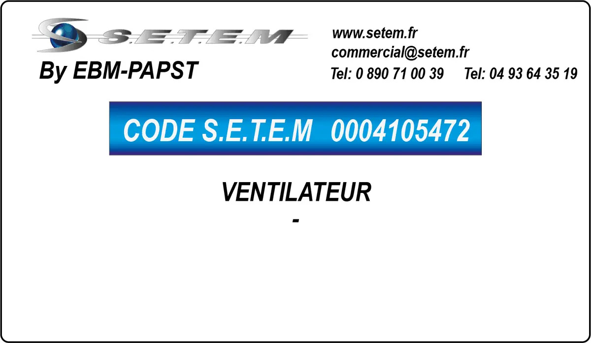 0004105472-VENTILATEUR EBMPAPST