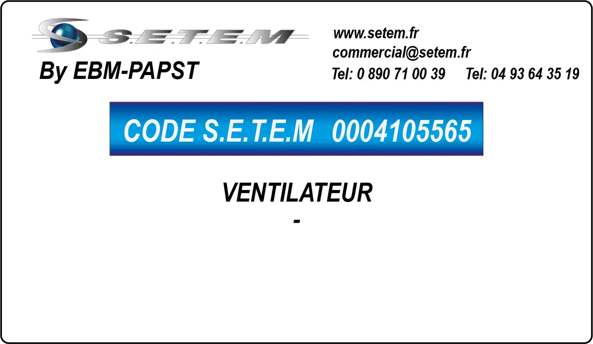 0004105565-VENTILATEUR EBMPAPST