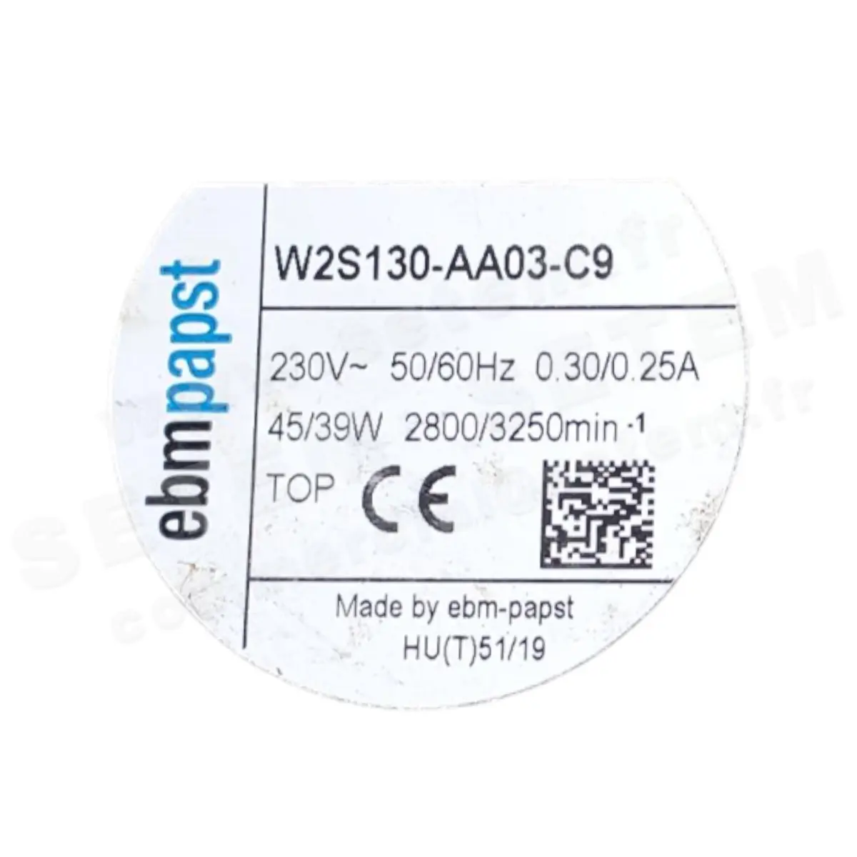 0004105610-VENTILATEUR EBM-PAPST W2S130-AA03-C9