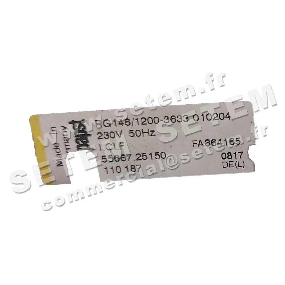 0004105612-VENTILATEUR EBM-PAPST RG148/1200-3633-010204 *55667.25150* 2