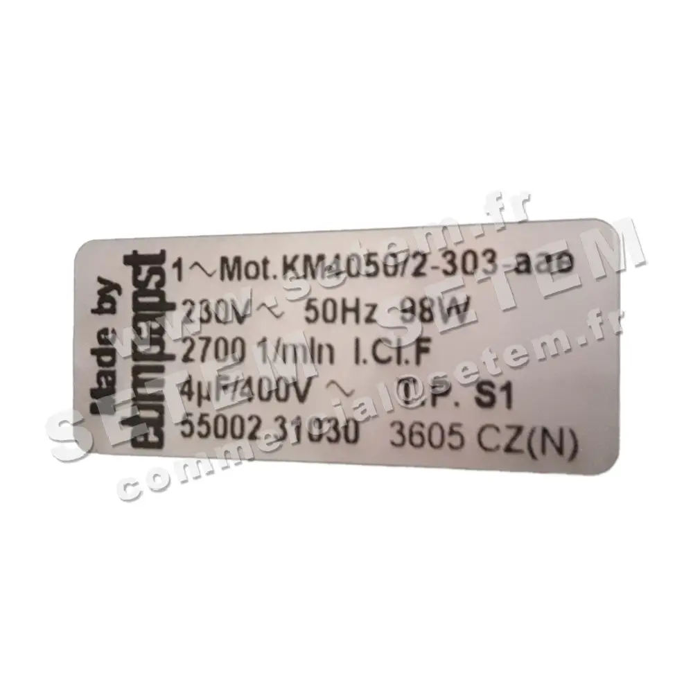 0004105660-MOTEUR EBM-PAPST KM4050/2-303-AAE *5500231030* 4