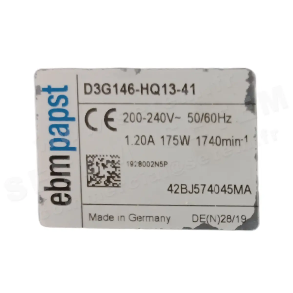 0004105987-VENTILATEUR EBMPAPST D3G146-HQ13-41