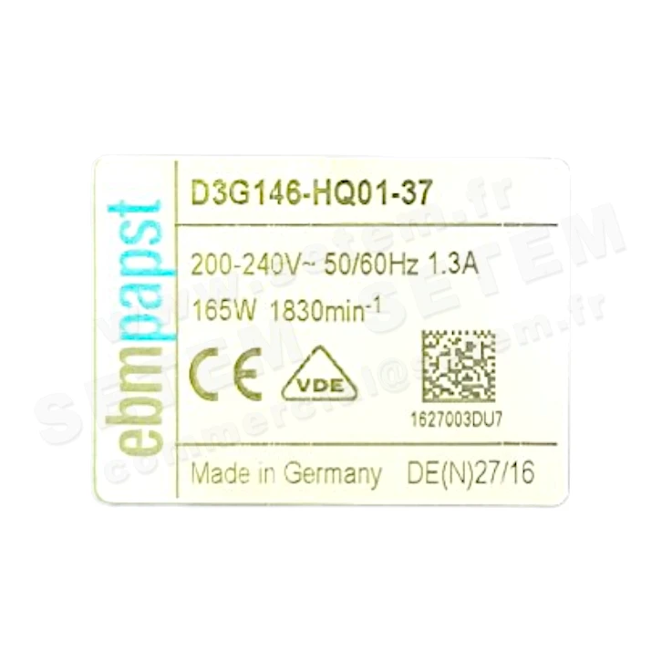 VENTILATEUR D3G146-HQ01-37 2