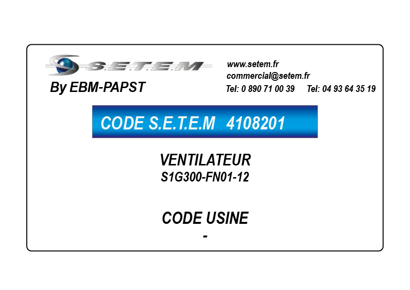 VENTILATEUR S1G300-FN01-12
