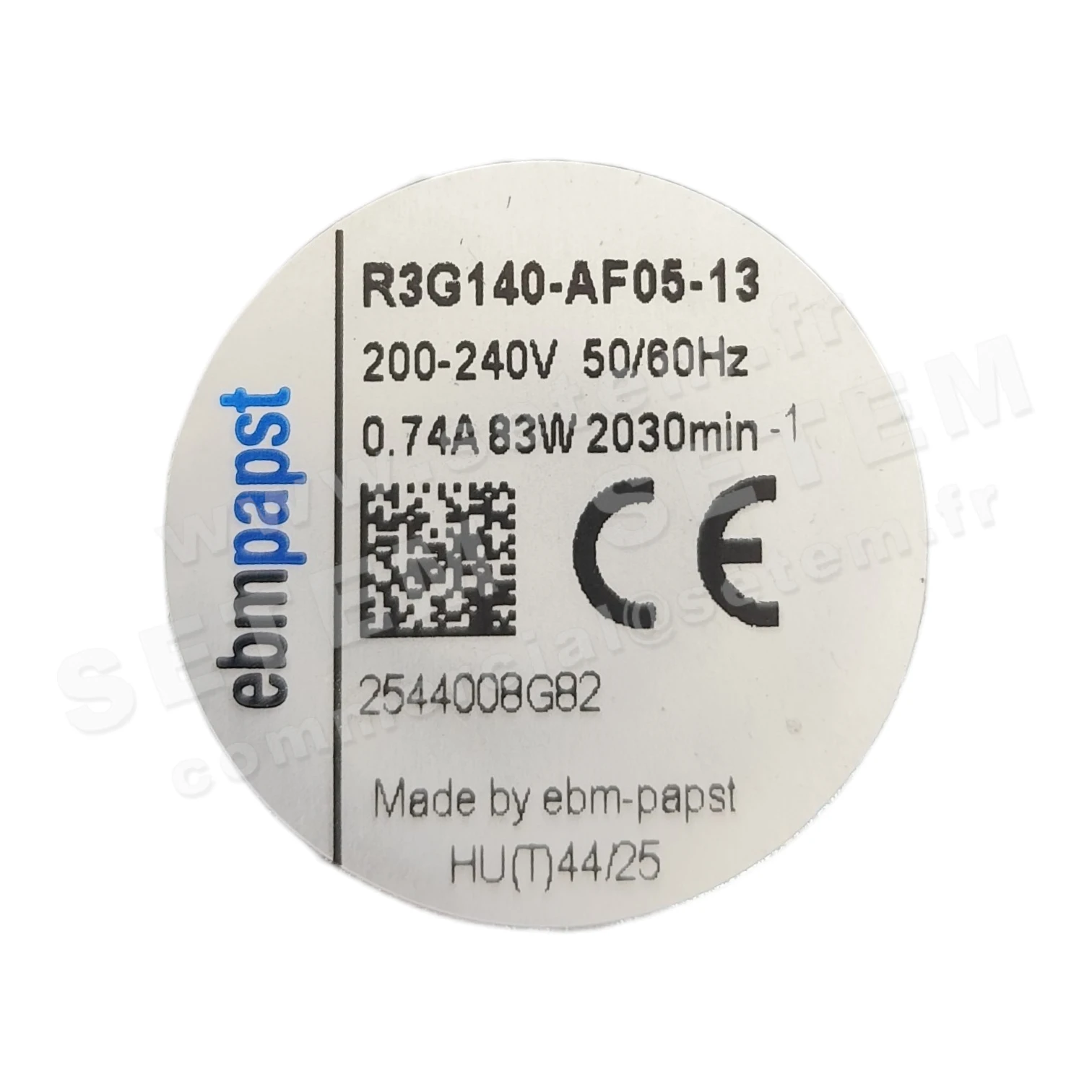 0004108521-MOTOTURBINE EBM-PAPST R3G140-AF05-13 3
