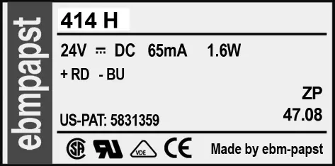 0004109237-VENTILATEUR EBMPAPST 414H 2