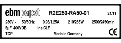 0004109820-MOTOTURBINE EBMPAPST R2E250.RA50.01 3