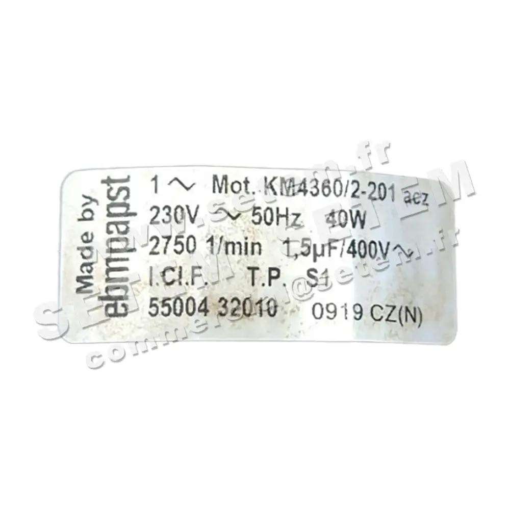 0004110004-MOTEUR EBMPAPST KM4360/2.201ACZ 2