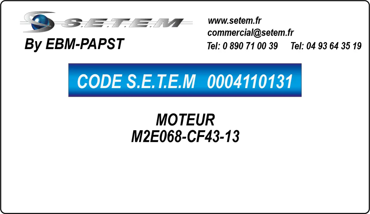 0004110131-MOTEUR EBMPAPST M2E068-CF43-13