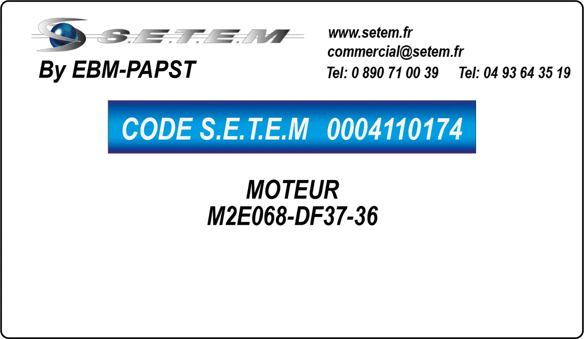 0004110174-MOTEUR EBMPAPST M2E068-DF37-36