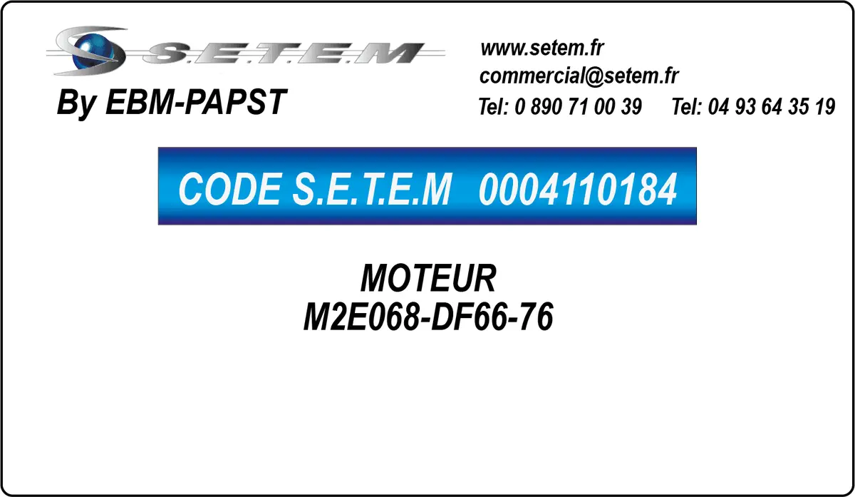 0004110184-MOTEUR EBMPAPST M2E068-DF66-76