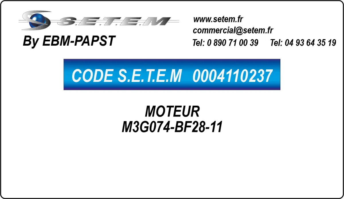 0004110237-MOTEUR EBMPAPST M3G074-BF28-11