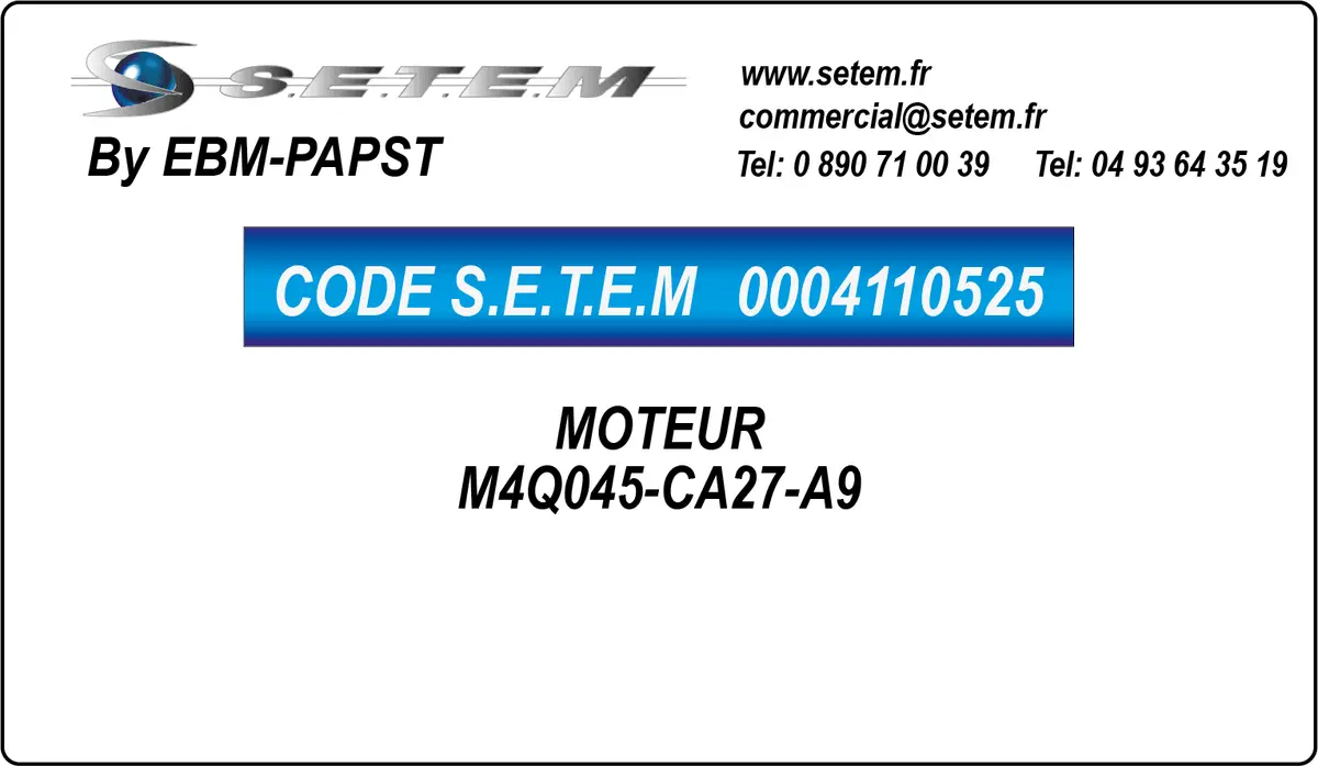 0004110525-MOTEUR EBMPAPST M4Q045-CA27-A9