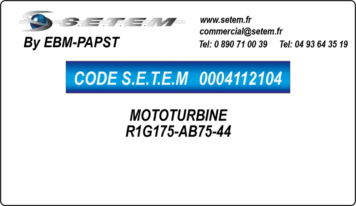 0004112104-MOTOTURBINE EBMPAPST R1G175-AB75-44