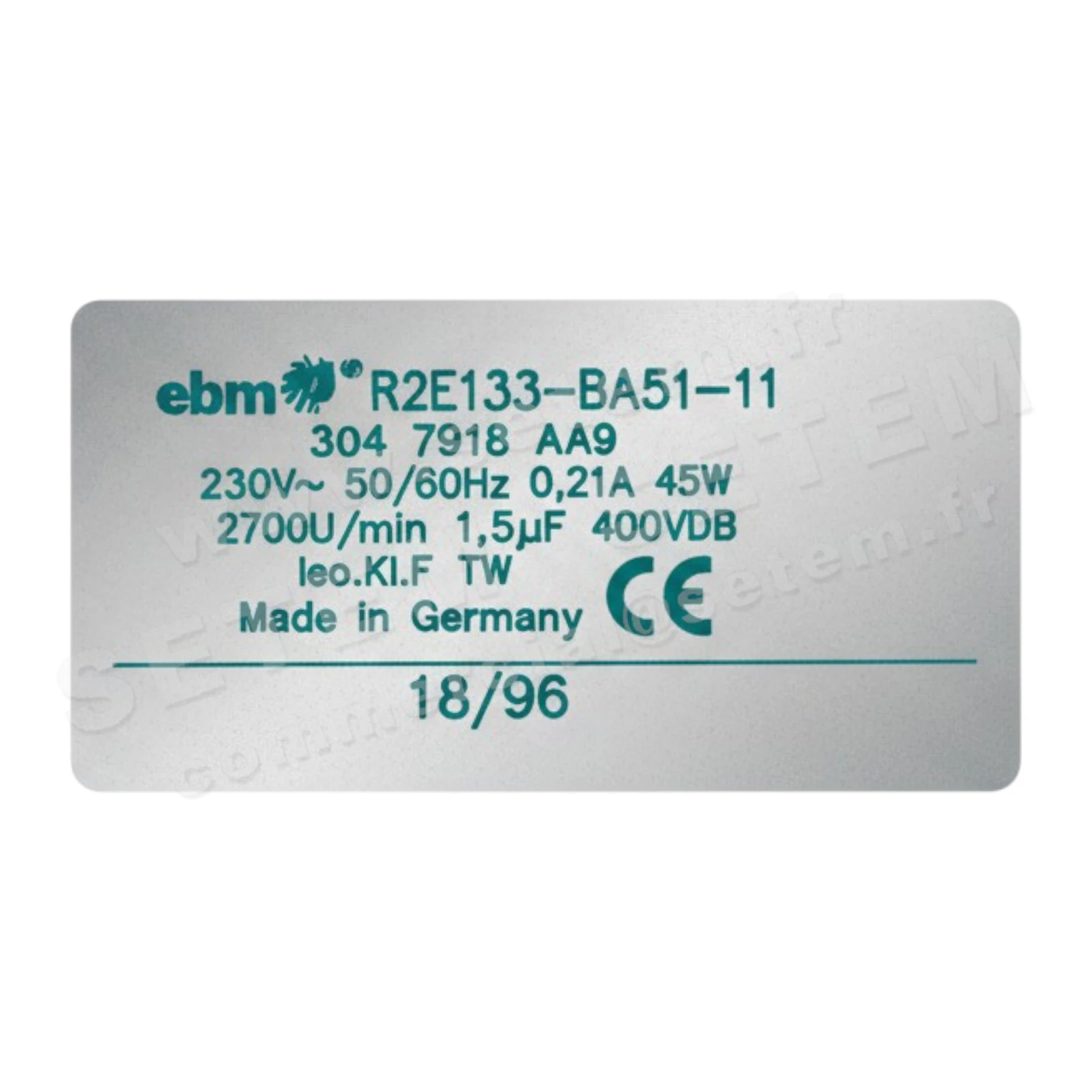 0004112548-MOTOTURBINE EBMPAPST R2E133-BA51-11