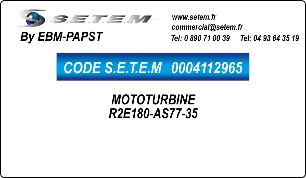 0004112965-MOTOTURBINE EBMPAPST R2E180-AS77-35