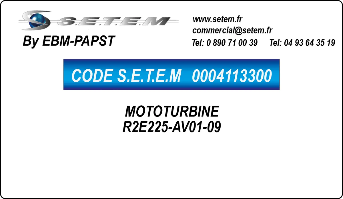 0004113300-MOTOTURBINE EBMPAPST R2E225-AV01-09