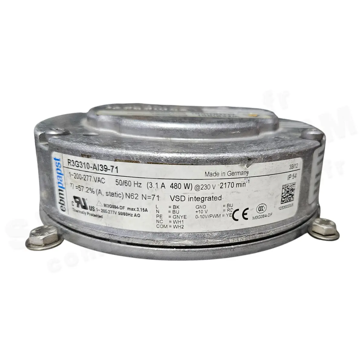 0004113693-MOTOTURBINE EBMPAPST R3G310-AI39-71