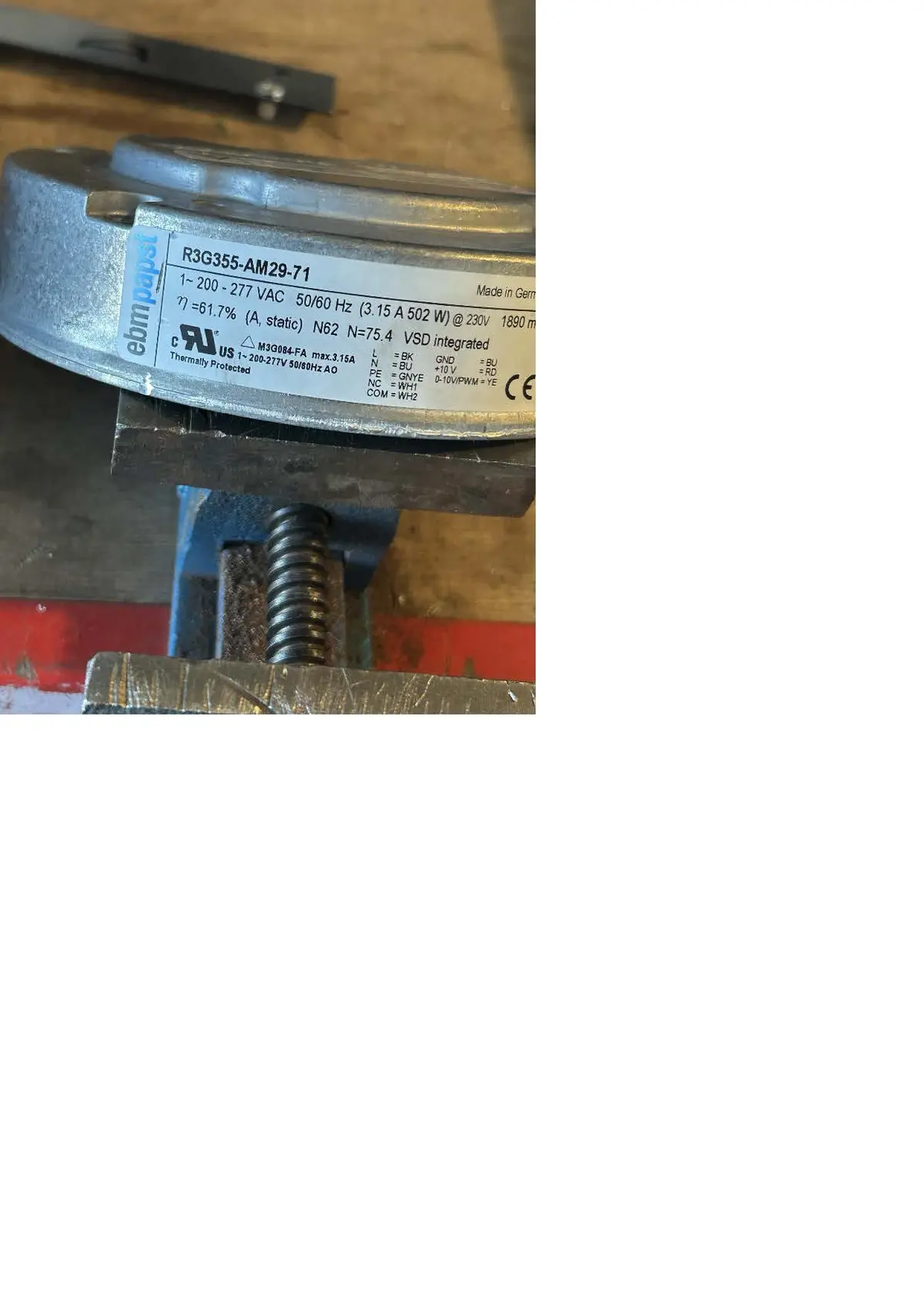 0004113733-MOTOTURBINE EBMPAPST R3G355-AM29-71