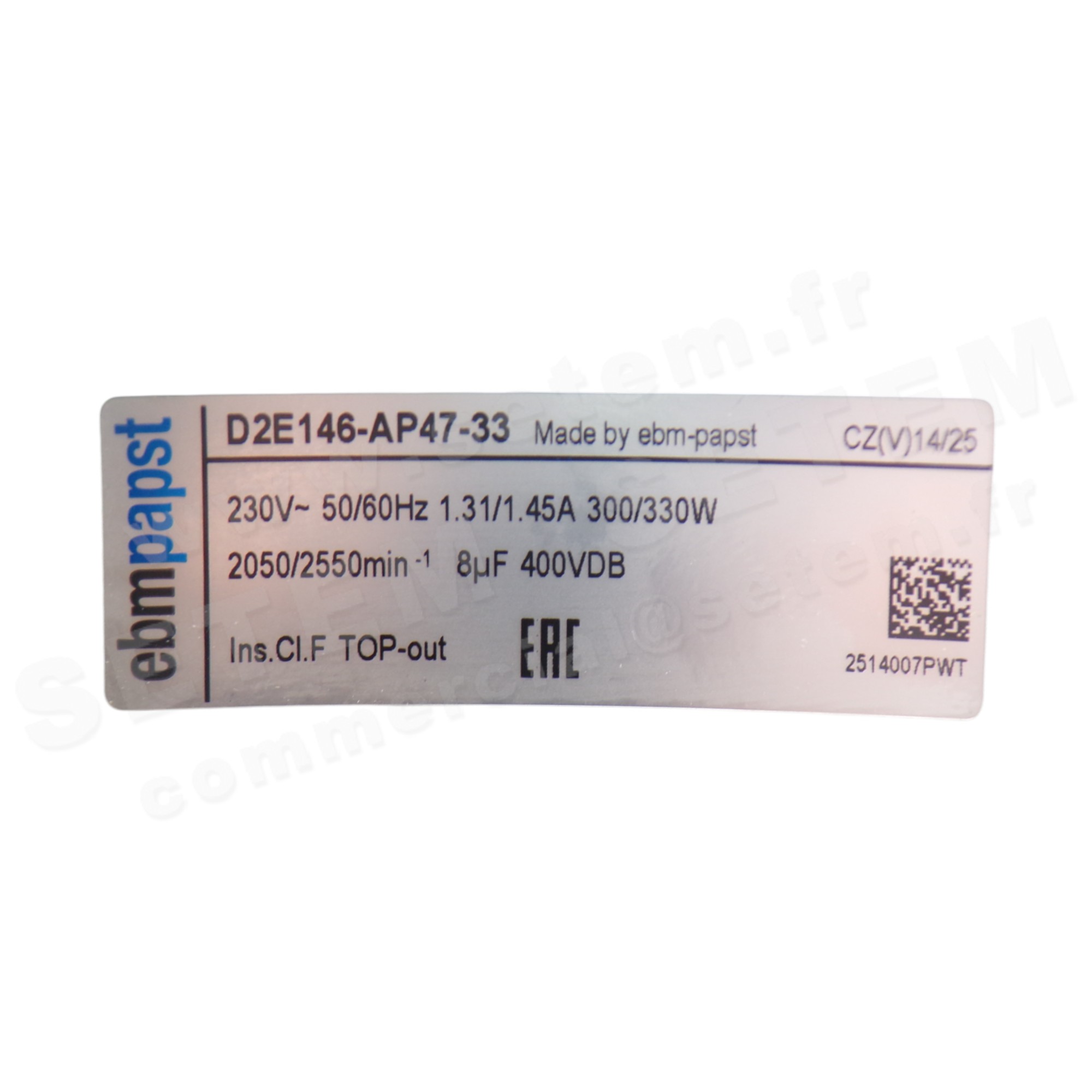 0004200315-VENTILATEUR EBM D2E146-AP47-33 3