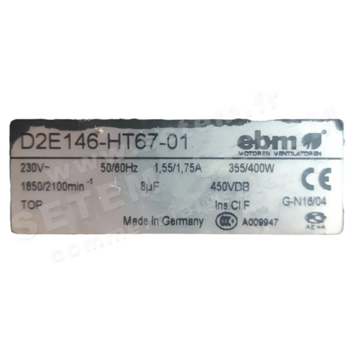 0004200318-VENTILATEUR EBM D2E146-HT67-01