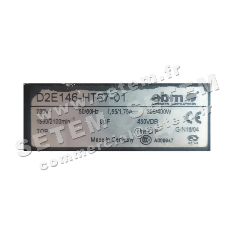 0004200318-VENTILATEUR EBM D2E146-HT67-01 2